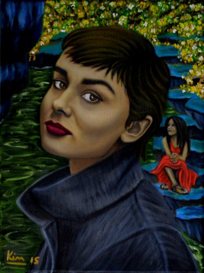 Oil Painting > Not Alone > Audrey Hepburn